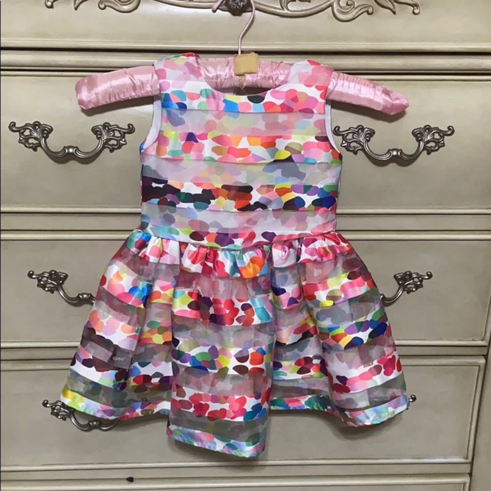 Girls 3T Halabaloo multicolor couture Dress